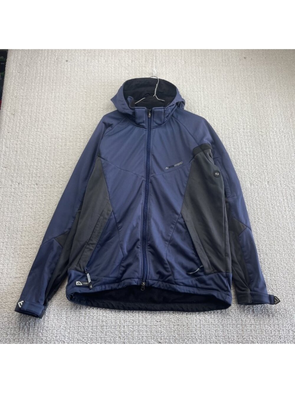 Y2K Black Mountain Zip Up Soft Shell Jacket Size Men’s M Gorpcore Tech Outdoor